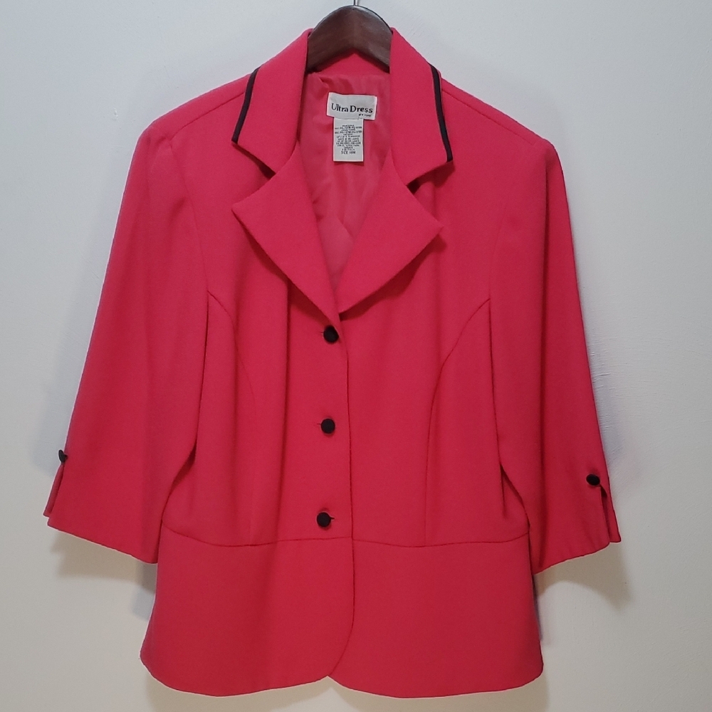 Ultra Dress Collection Pink Blazer Professional Suit Jacket